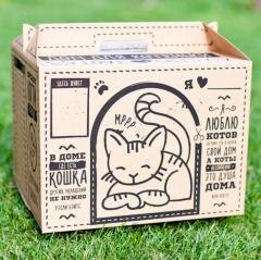 Домик для Котеньки картонный